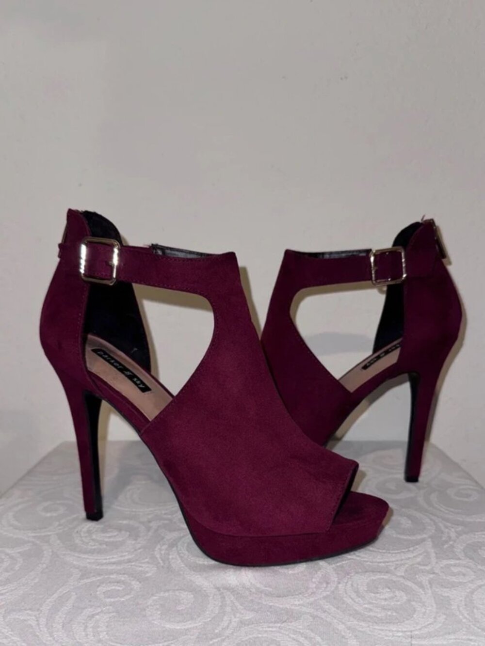 burgundy heels